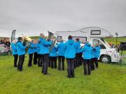 Rousing the motorhome occupants at Scouthead 